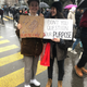Activists walk in the Zurich Climate Strike on March 15, 2019.